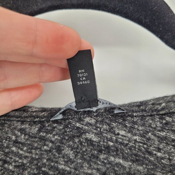 Eileen fisher Womens gray medium sweater wool shark bites hem - Picture 5 of 8